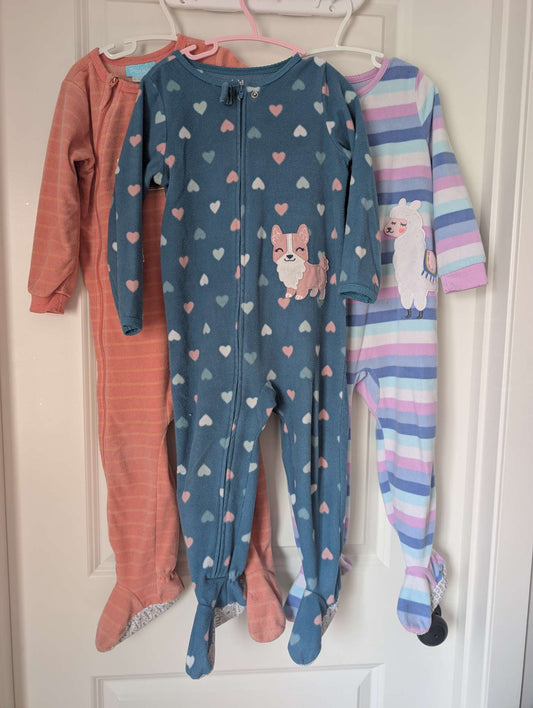 Fleece toddler pijamas - size 3, Kids 3T