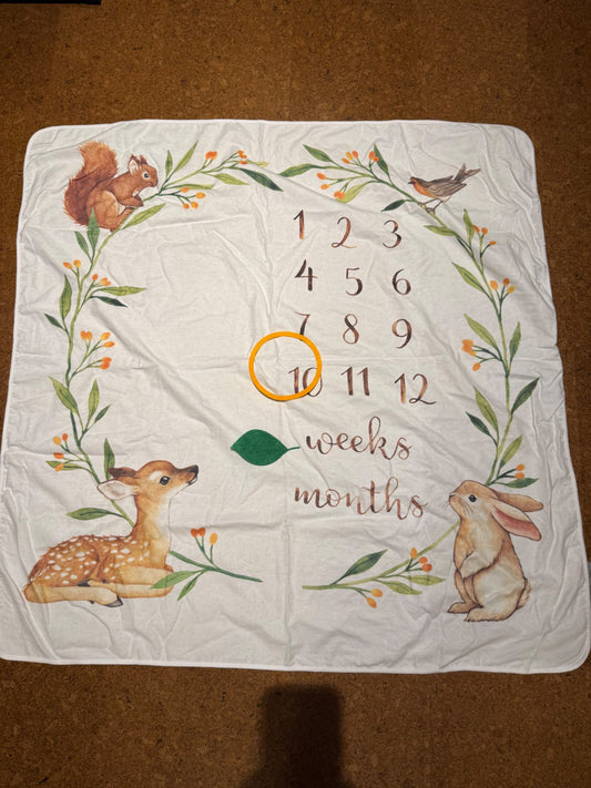 Bubzi Woodland Wonder Milestone Mat