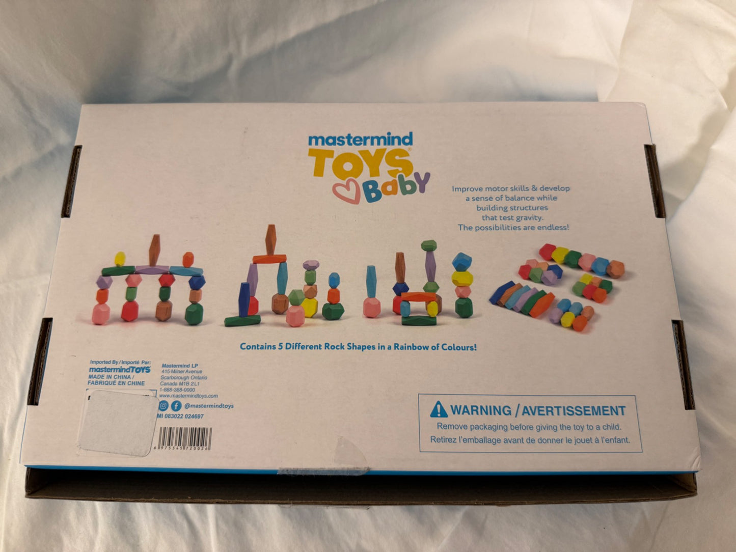 Mastermind Toys Stacking Wooden Rock Set