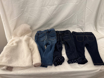 Old Navy Fleece Top and baby Gap Jeans Bundle, Kids 18 Month (12-18M)