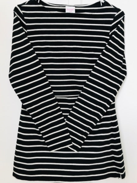 Boob Design Black Stripe Nursing Top, Maternity S (4-6)