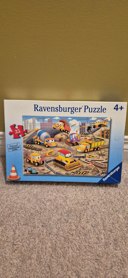 Construction trucks puzzle