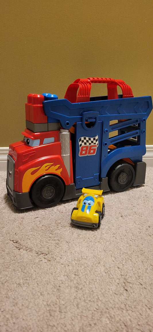 Mega Bloks First Builders Fast Tracks Racing Rig