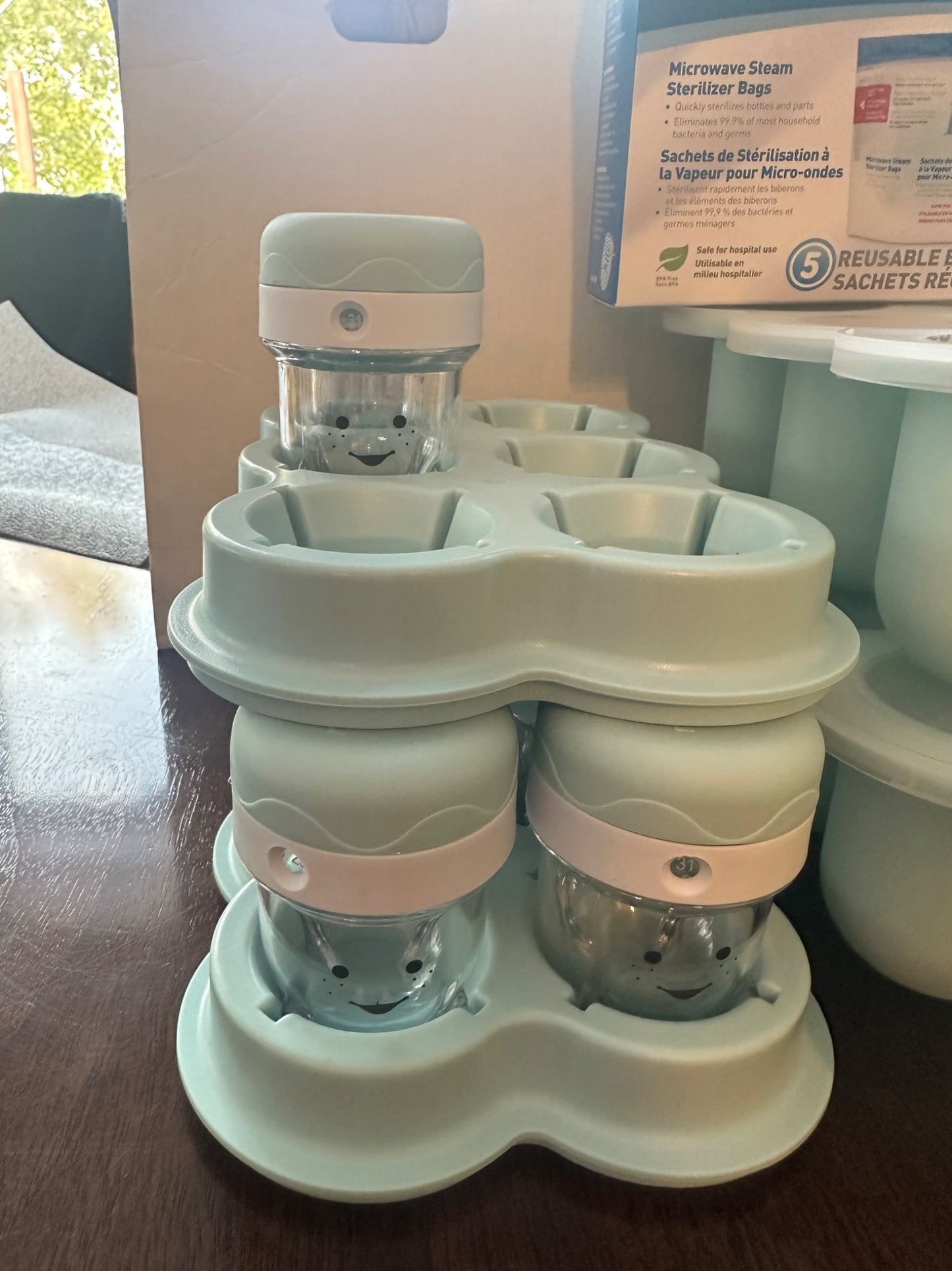 Nutribullet Baby Trays & Cups w Lids (++)