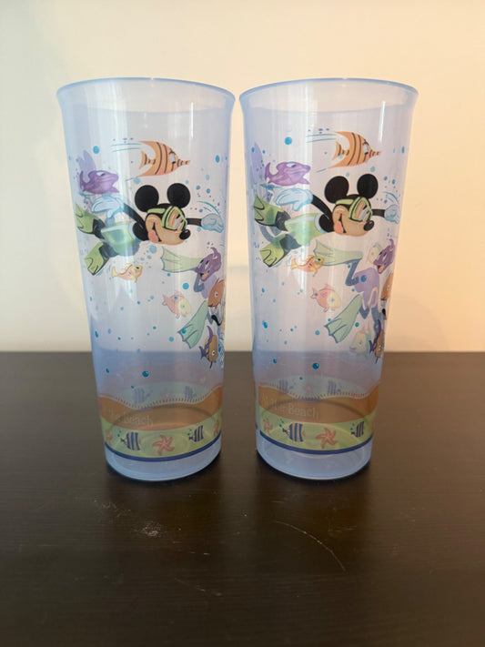Scuba Diving Mickey Tupperware Cups