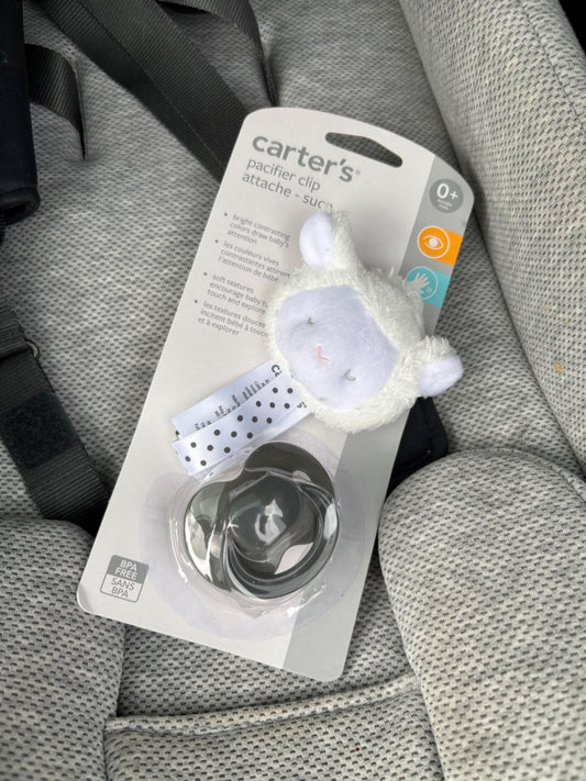 Carters soother and clip NEW