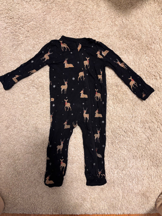 Kyte Baby Christmas Reindeer Romper 12-18 months, Kids 18 Month (12-18M)