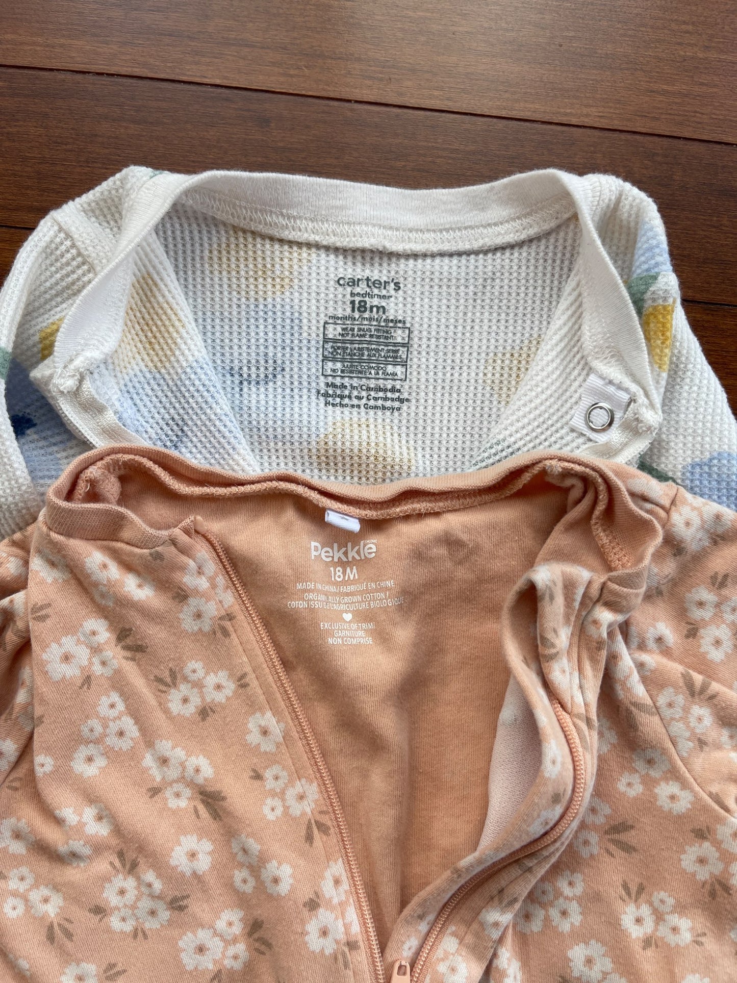 Floral Footed Pajamas, Kids 18 Month (12-18M)