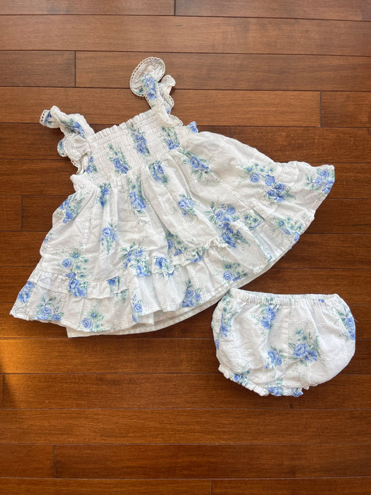 Shabby Chic Floral Dress, Kids 9 Month (6-9M)