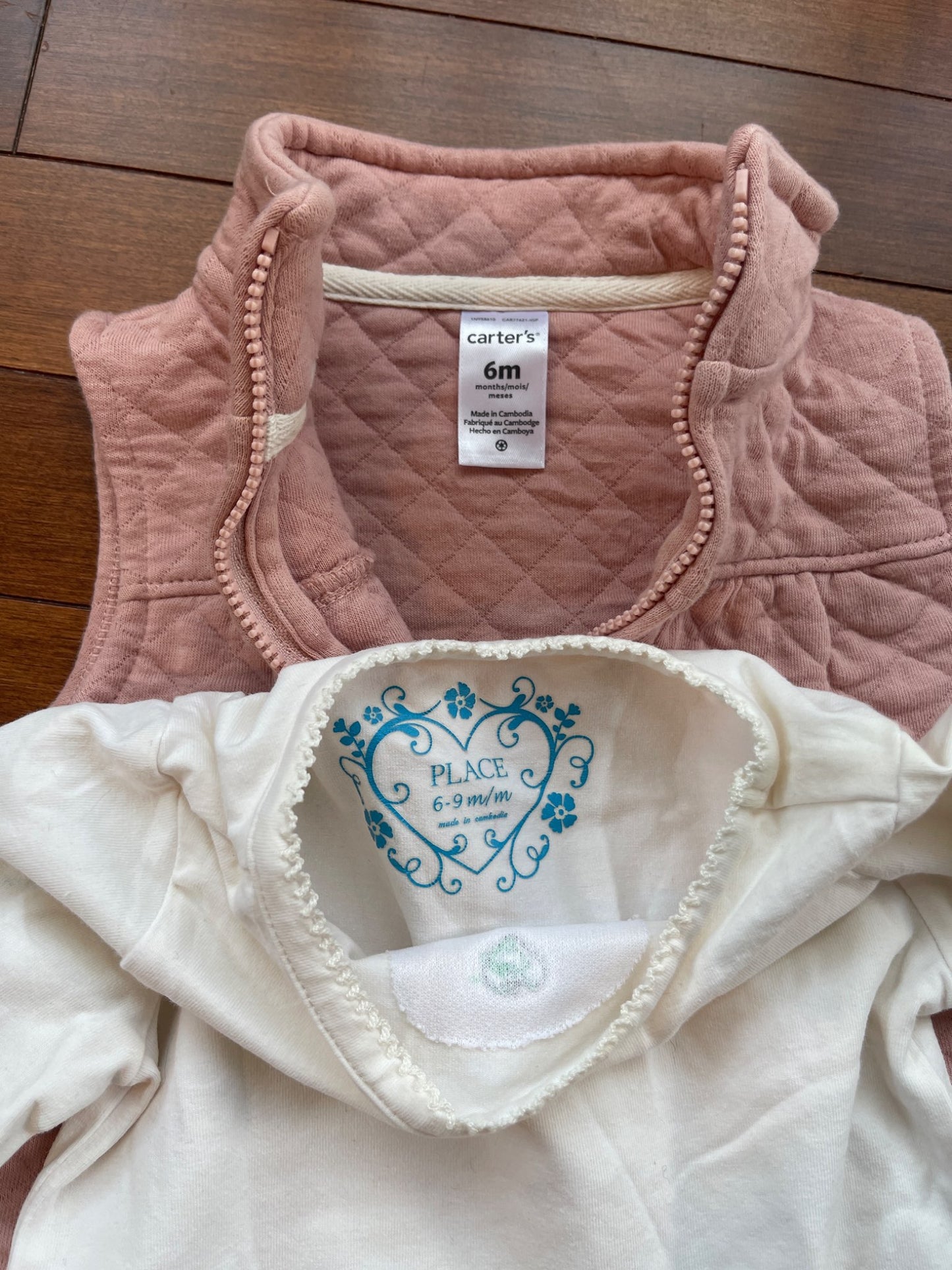 Pink Vest and Top , Kids 6 Month (3-6M)