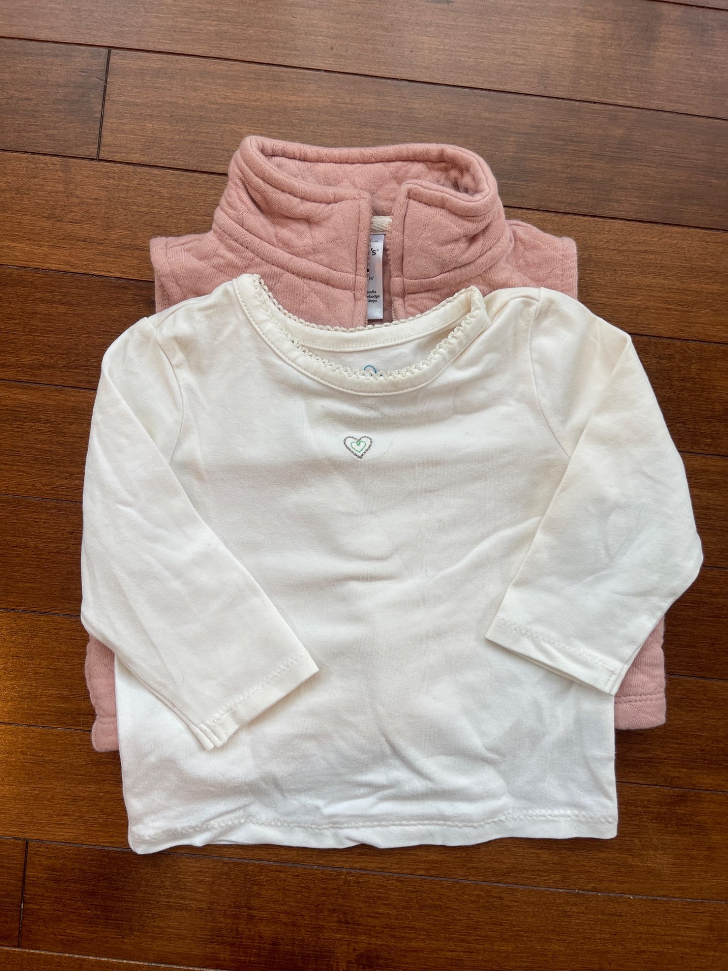 Pink Vest and Top , Kids 6 Month (3-6M)