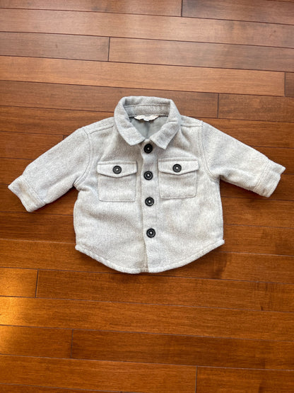 Grey Shacket, Kids 6 Month (3-6M)