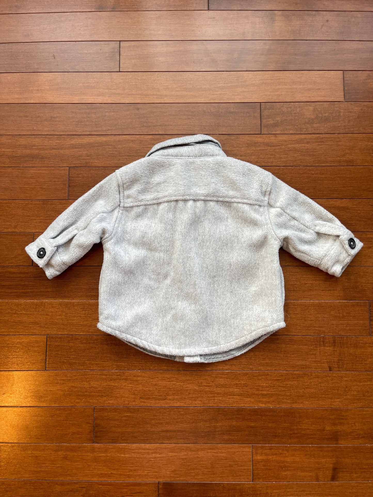 Grey Shacket, Kids 6 Month (3-6M)