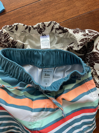 Mixed Bundle of Swimsuits 0-3m, Kids 3 Month (0-3M)