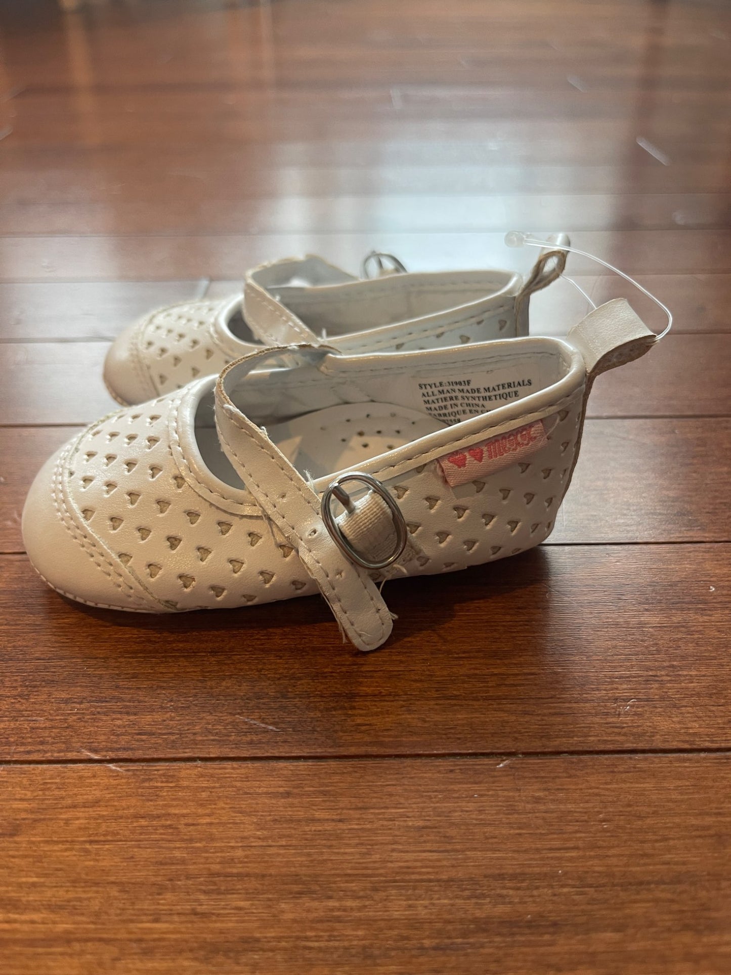 Mexx White Mary Jane Dress Shoes, Shoes 3 (Baby: 0-12 mth)