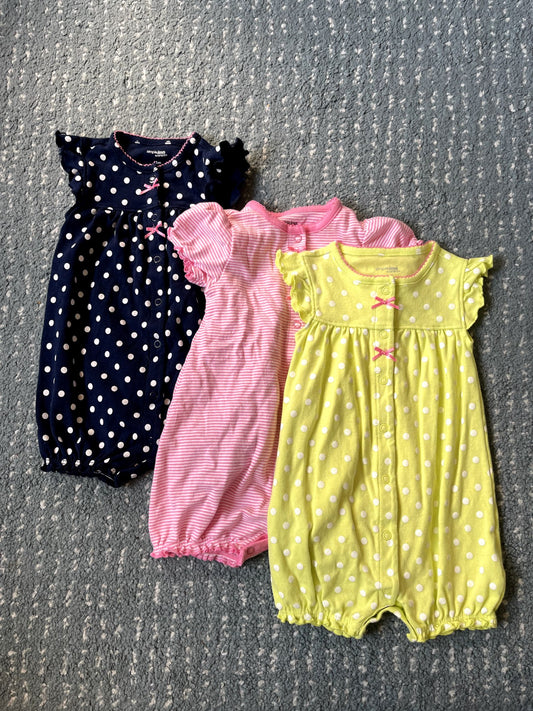 Summer Rompers Bundle, Kids 12 Month (9-12M)