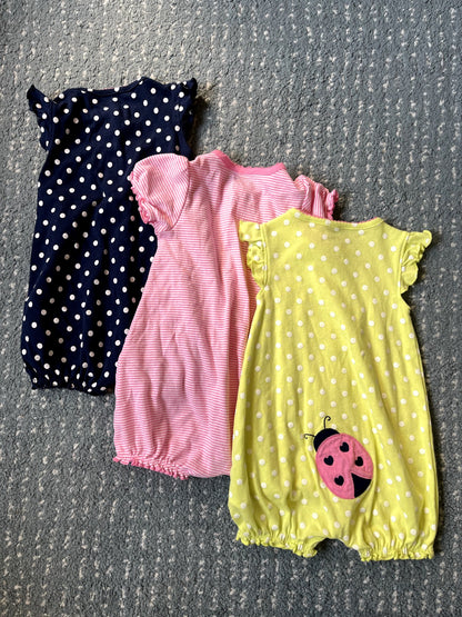 Summer Rompers Bundle, Kids 12 Month (9-12M)
