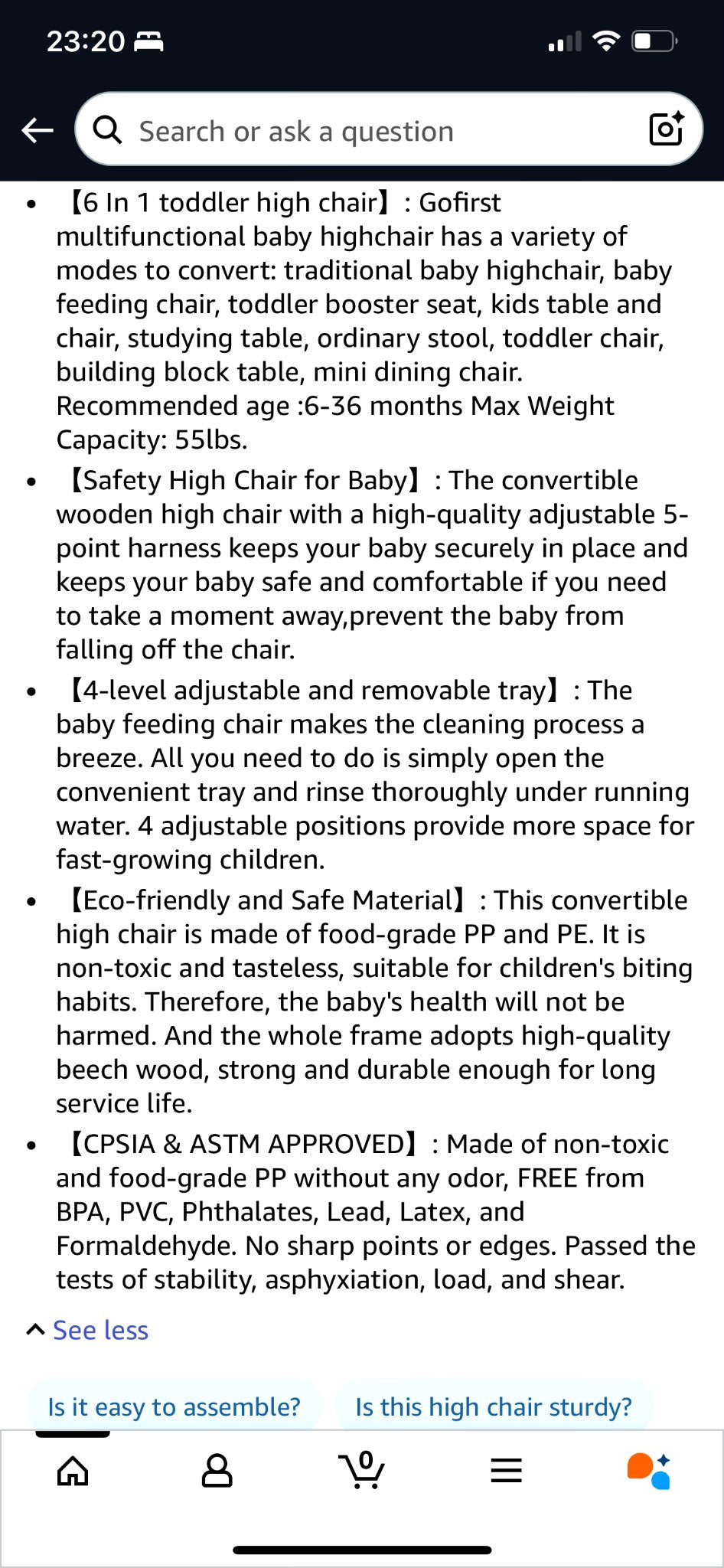 Convertible High Chair