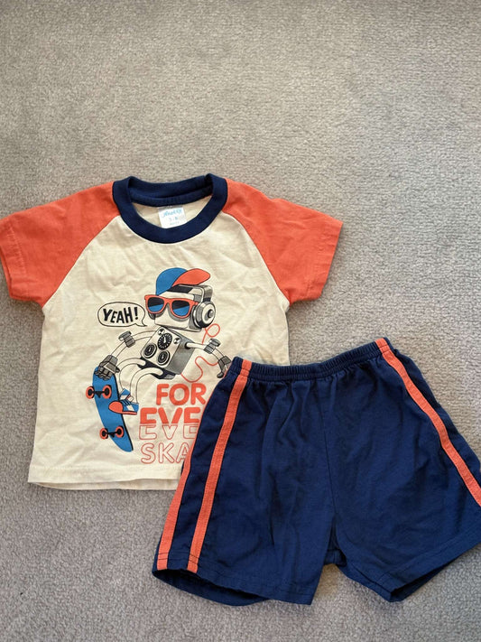 2 piece outfit - shirt and shorts, Kids 6 Month (3-6M)