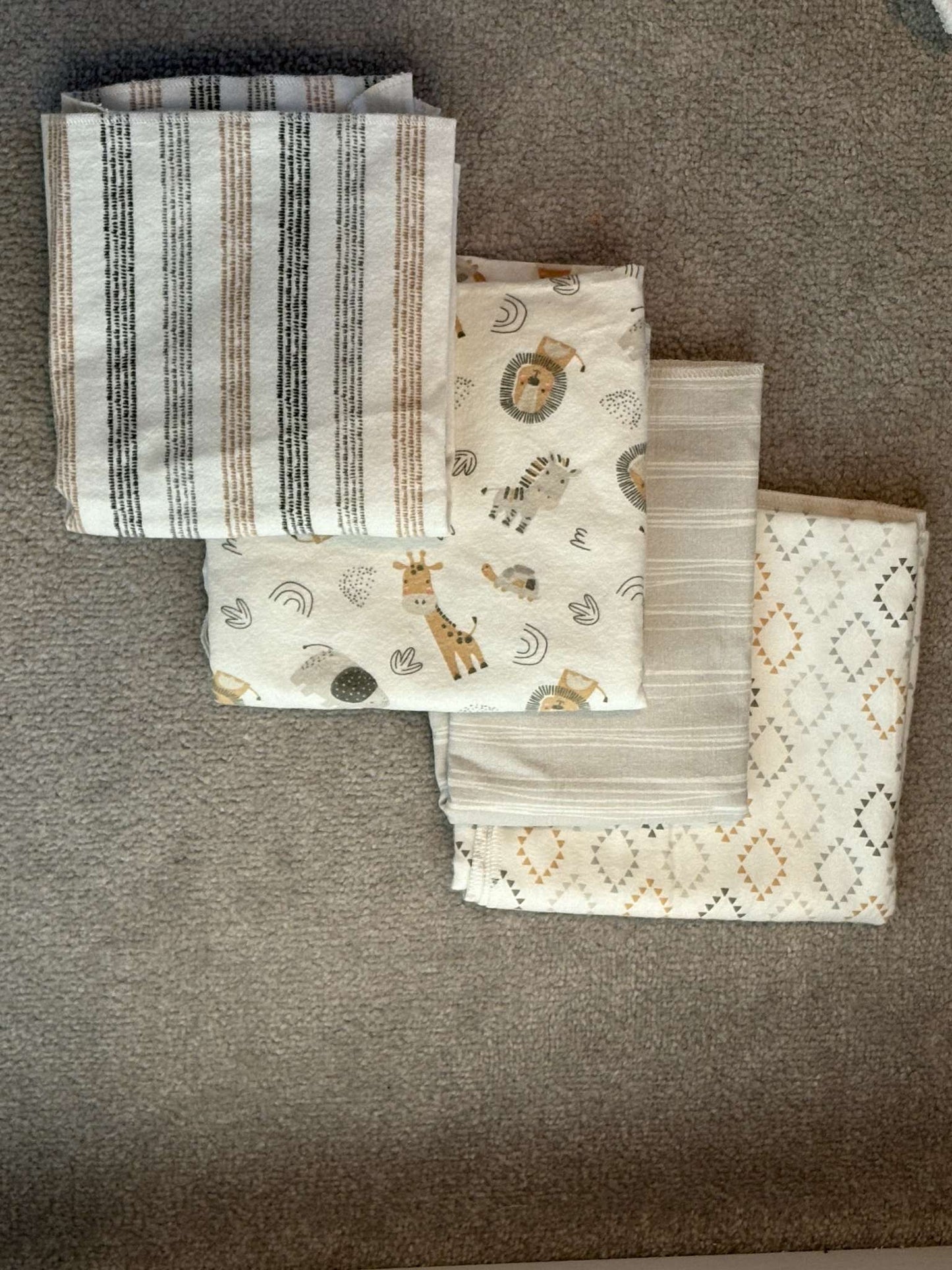 4 pack swaddle sheets, 0-3 Months (Newborn)