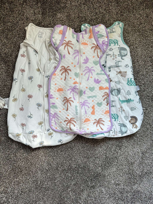 Three infant sleep sacks, 0-6 Months (Small)
