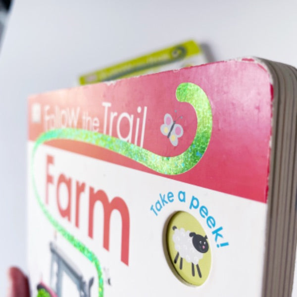 Follow the Trail Board Books: Farm & Wild Animals