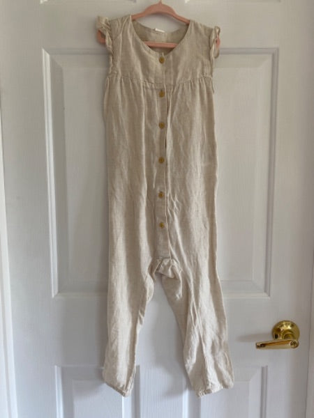 Linen Style Romper (4T) , Kids 4/4T