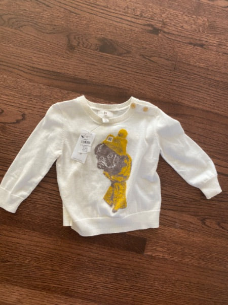 NWT banana republic baby pug sweater 12-18 month