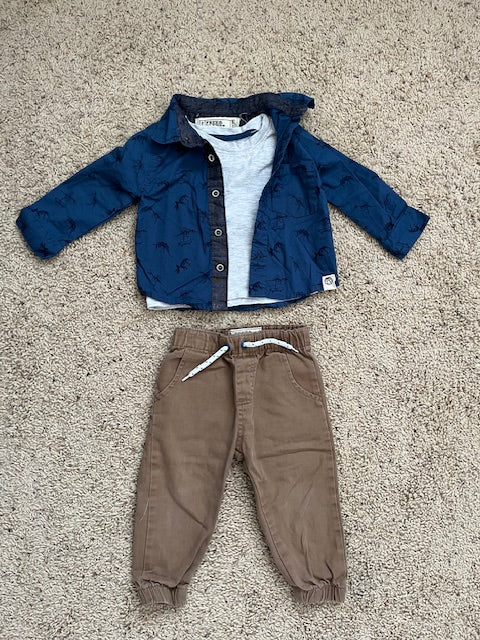 Boys Outfit Set, Free Planet, Size 18 months, Kids 18 Month (12-18M)