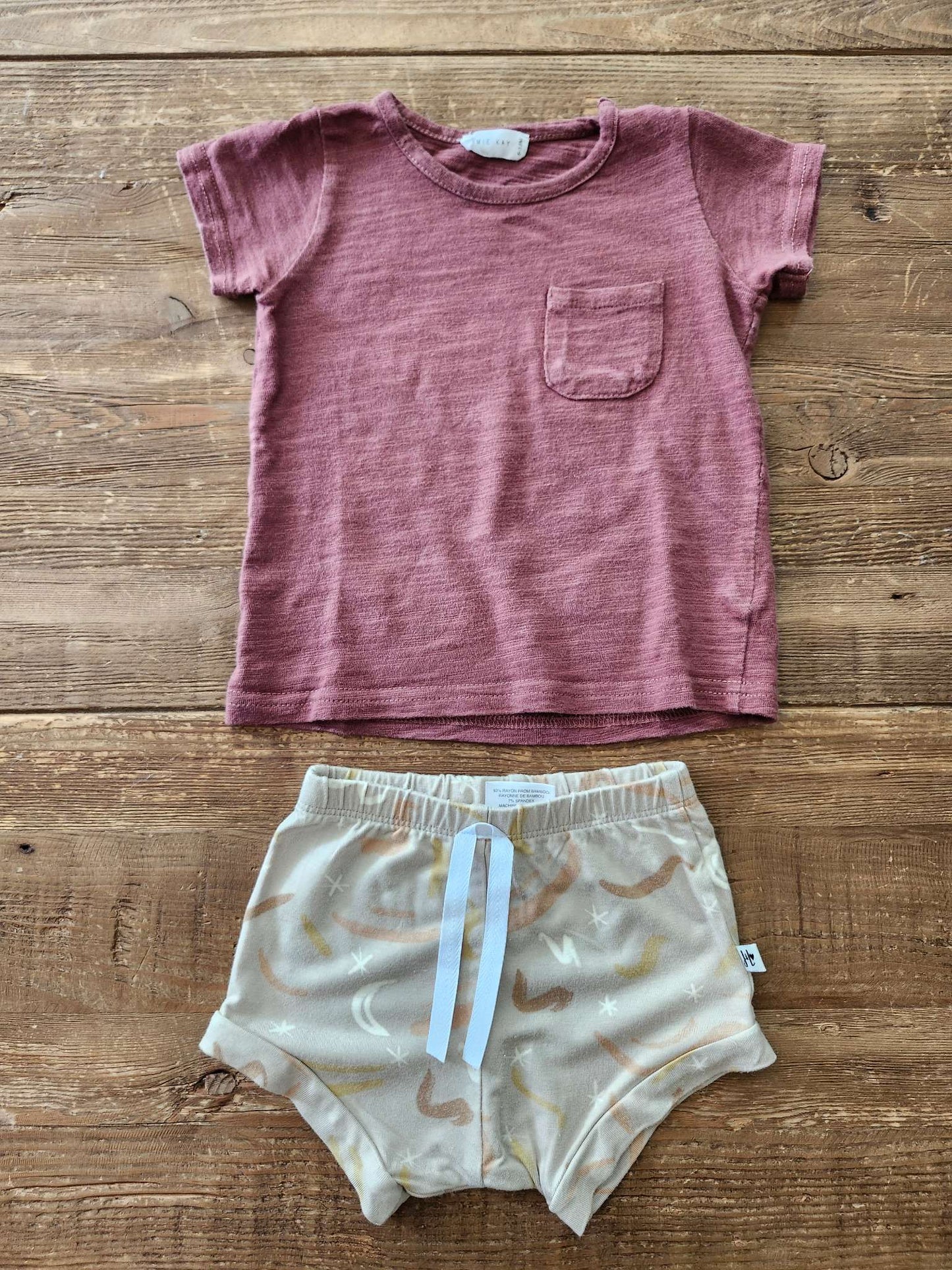 Jamie Kay/Jax & Lennon tee and shorts set, 6-12 months, EUC, Kids 9 Month (6-9M)