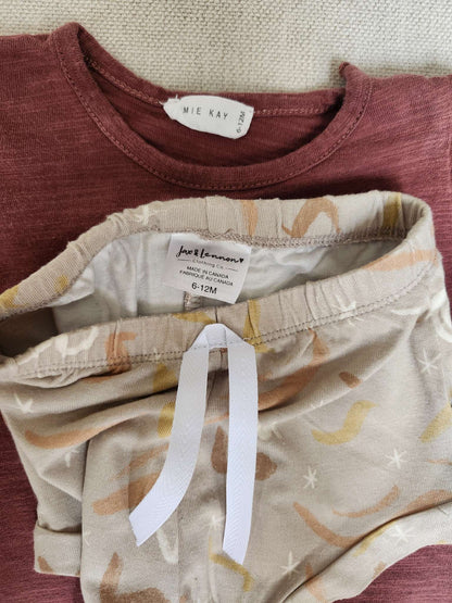 Jamie Kay/Jax & Lennon tee and shorts set, 6-12 months, EUC, Kids 9 Month (6-9M)