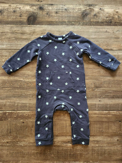 Nordstrom, fleece-lined romper, dark grey, 12 months, Kids 12 Month (9-12M)