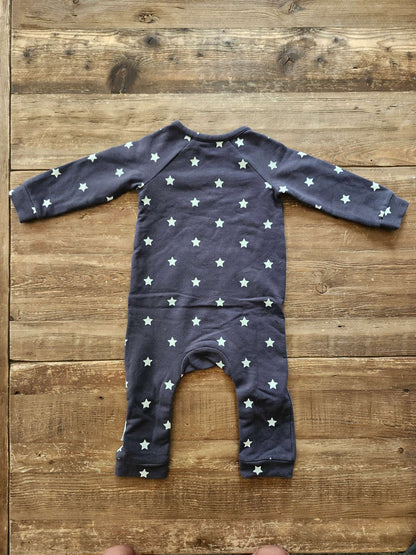 Nordstrom, fleece-lined romper, dark grey, 12 months, Kids 12 Month (9-12M)