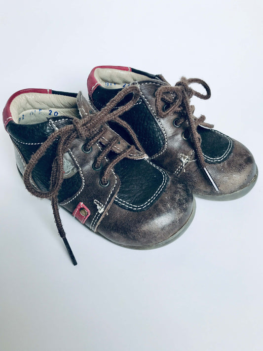 Bonnie Stuart Brown Leather Shoes, Shoes 4 (Baby: 0-12 mth)