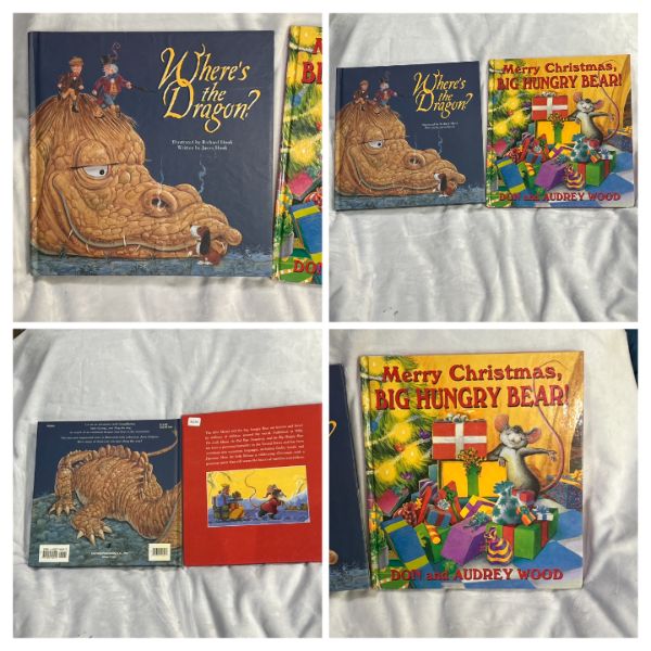 2 large hard cover books