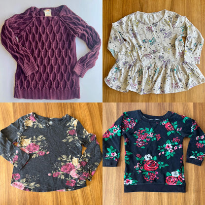 Girls Size 4 Cool Weather Bundle, Kids 4/4T