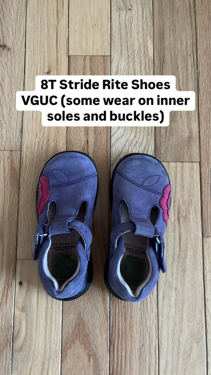 8T Stride Rite Purple Shoes, Shoes 6 (Walkers:12-24 mth)