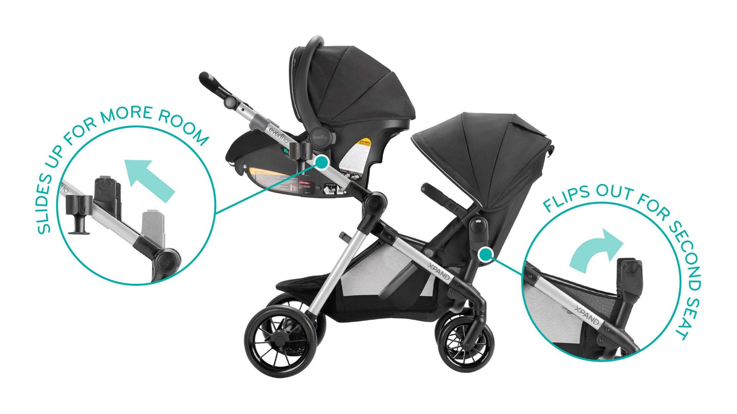 Evenflo Pivot Xpand Modular Compact Fold Travel System RETAIL799.99