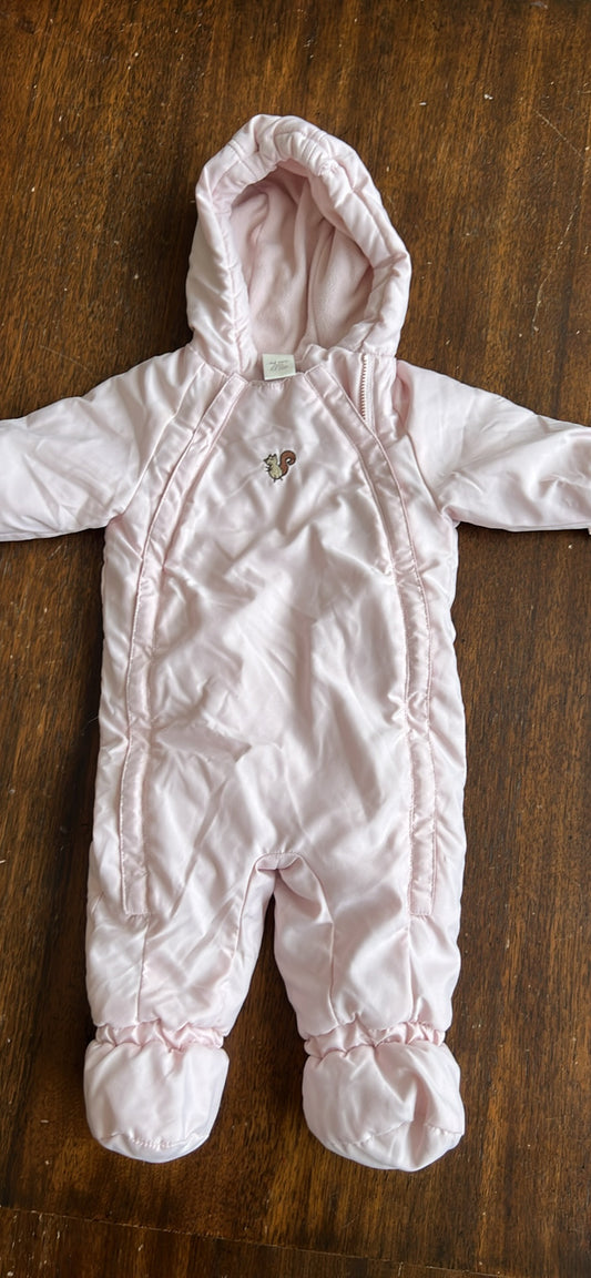 Old navy pink onesie snow suit 3-6 months , Kids 6 Month (3-6M)