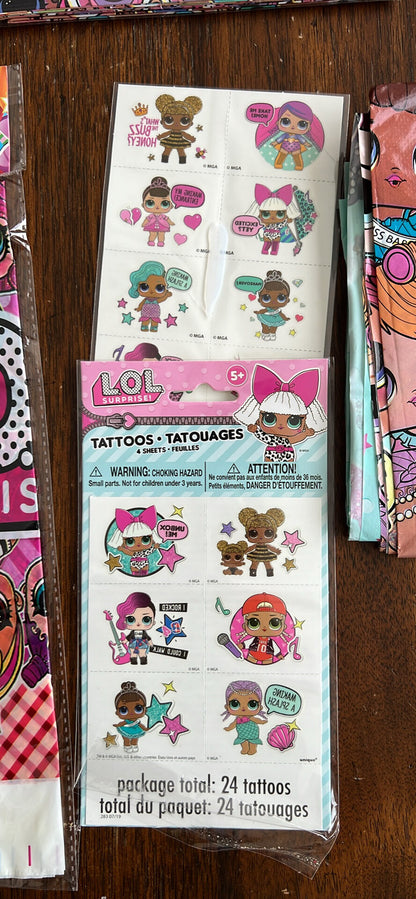 Lol party decorations and loot bags items