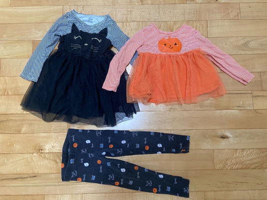 Halloween Tutu Dress + Shirt & Spooky Pants, Carter's, 3T