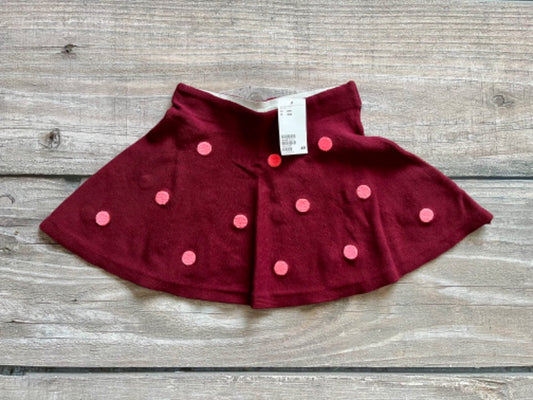 H&M size 4-6 girls polka dot knit A-line skirt, brand new with tags, Kids 6/6X (extra small)