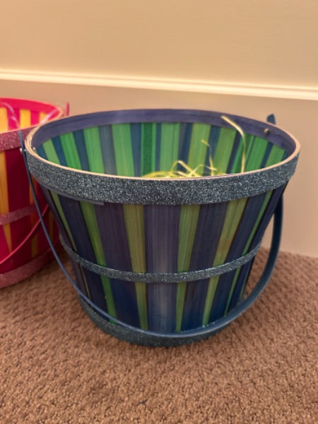 3 Easter Baskets with Grass