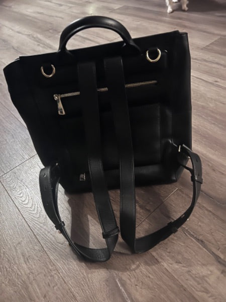 Mina Baie Midi Harper Leather Diaper Bag, MSRP $440