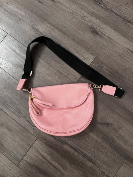 Full-Grain Leather Fanny Diaper Bag