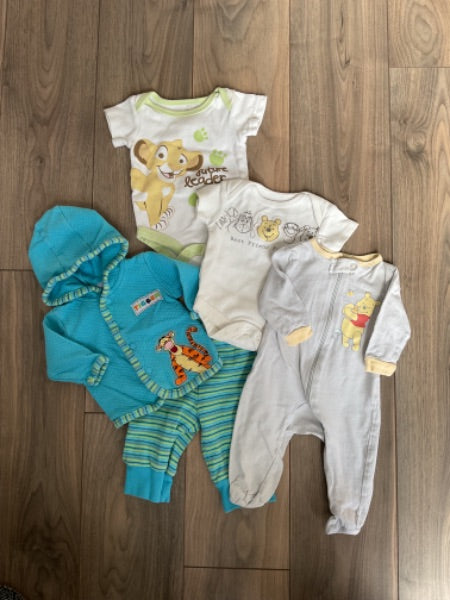 Disney Bundle Jacket and Pants, Sleeper 2 Onesies, Kids Newborn