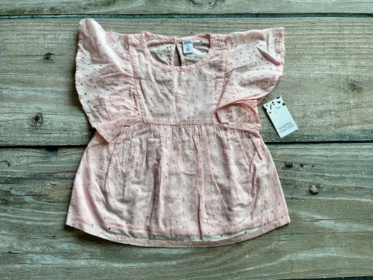 Harper Canyon (Nordstrom) size 5 girls light pink eyelet top, brand new with tags, Kids 5/5T (extra small)