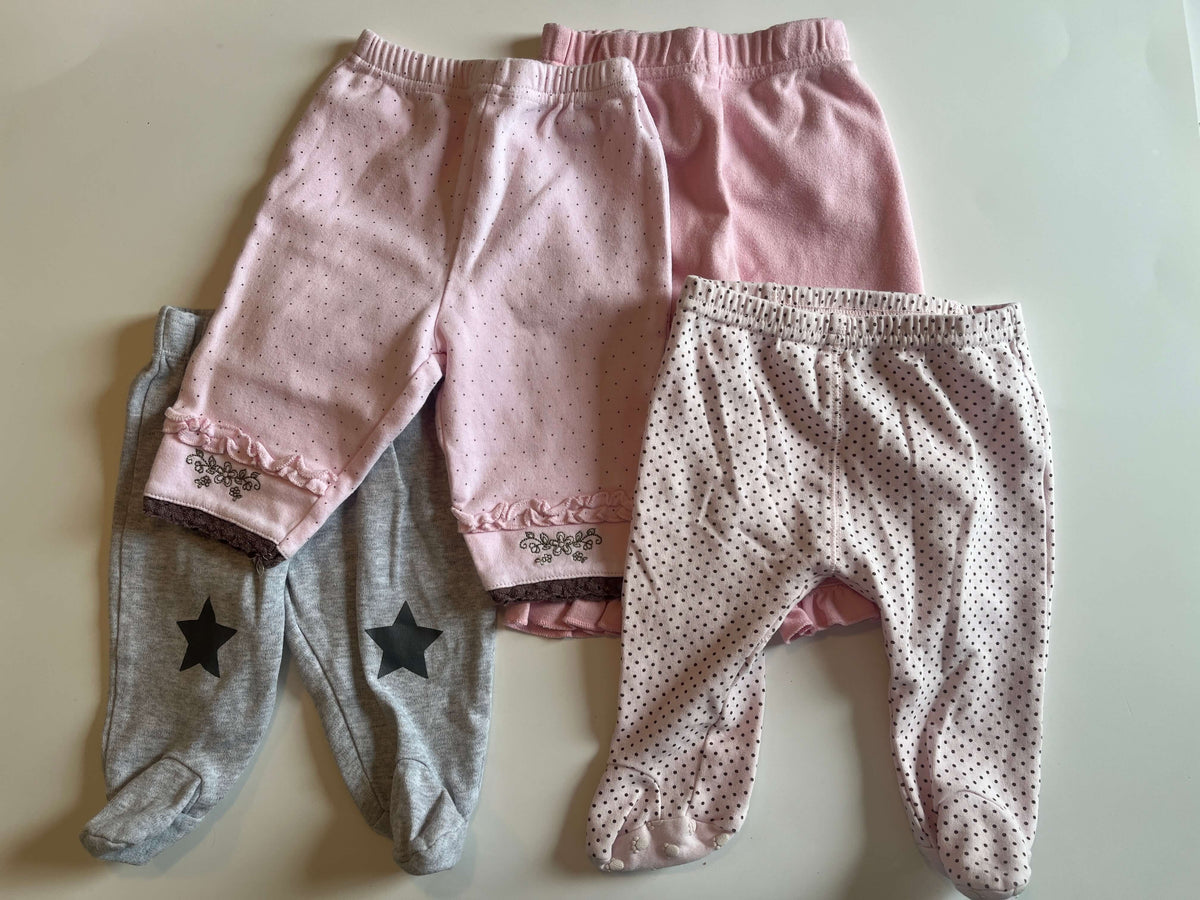 Girls 0-3 Month Pants, Kids 3 Month (0-3M)