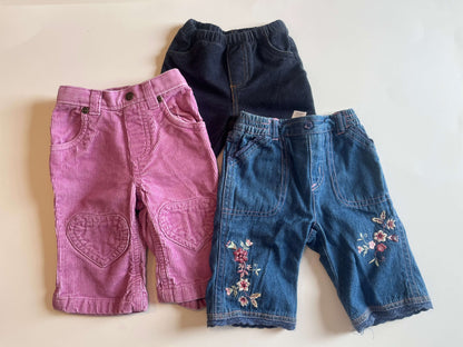 Girls 0-3 Month Pants, Kids 3 Month (0-3M)