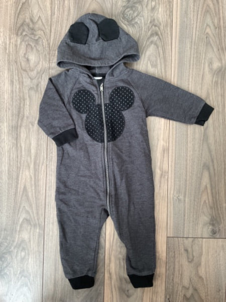 Mickey Mouse Zip up Romper, Kids 6 Month (3-6M)